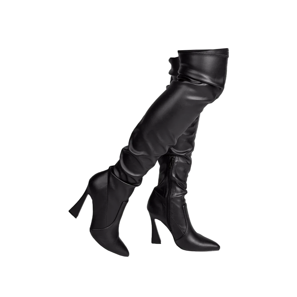 EVENING POINTED TOE STILETTO HEEL BOOTS