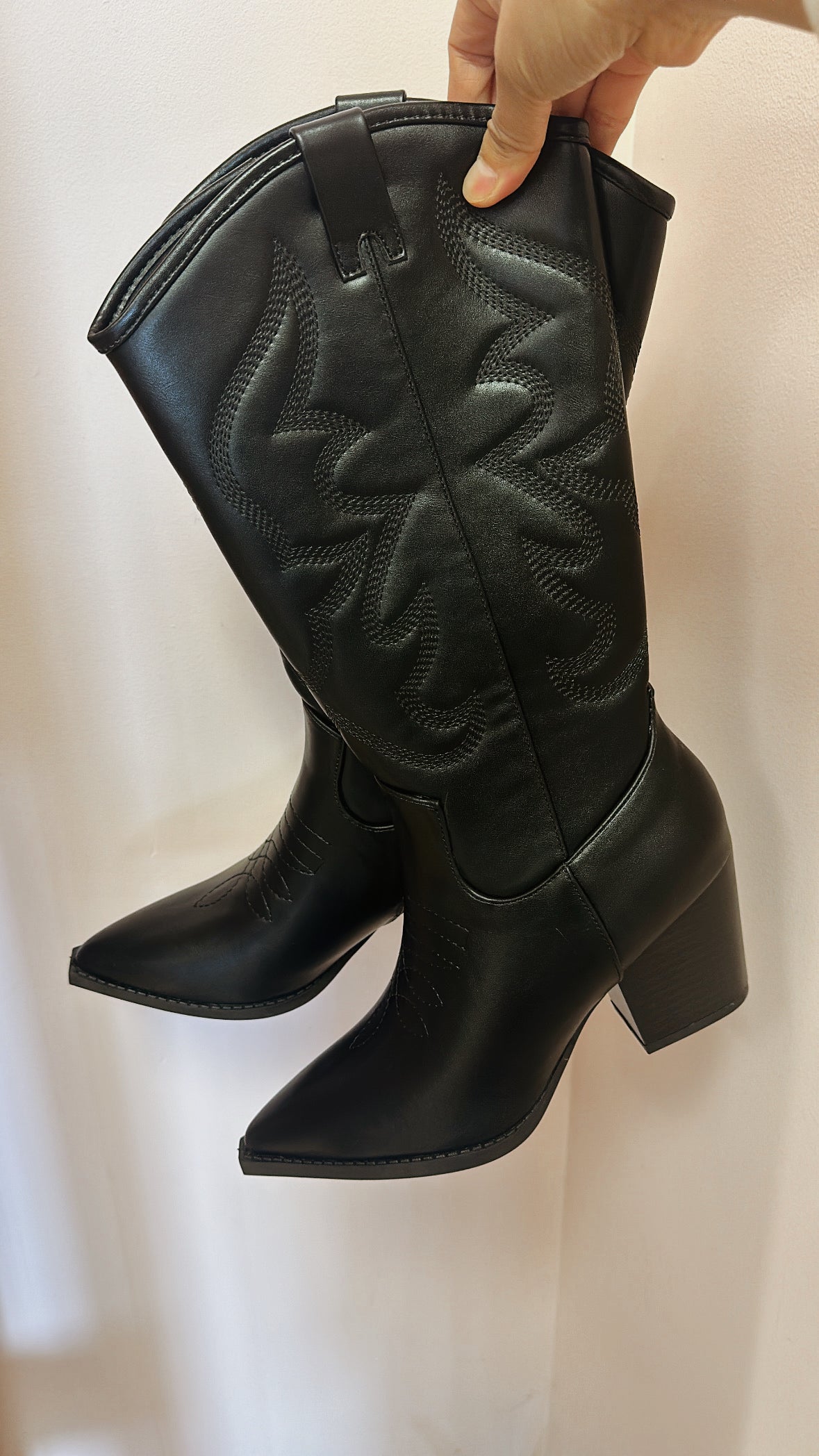 NEL MID CALF WESTERN BOOTS