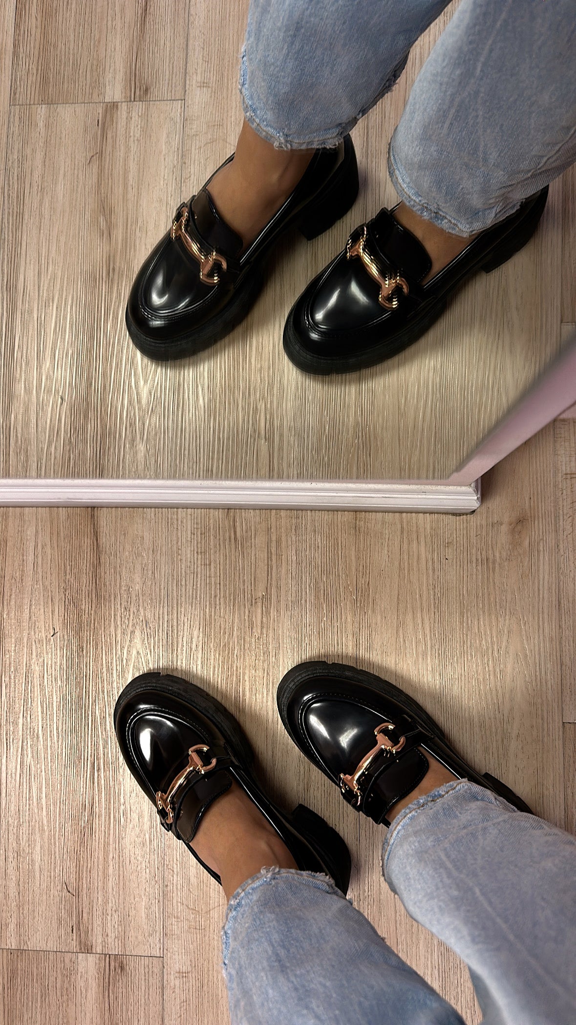 WORK GIRLY PLATFORM LOAFERS