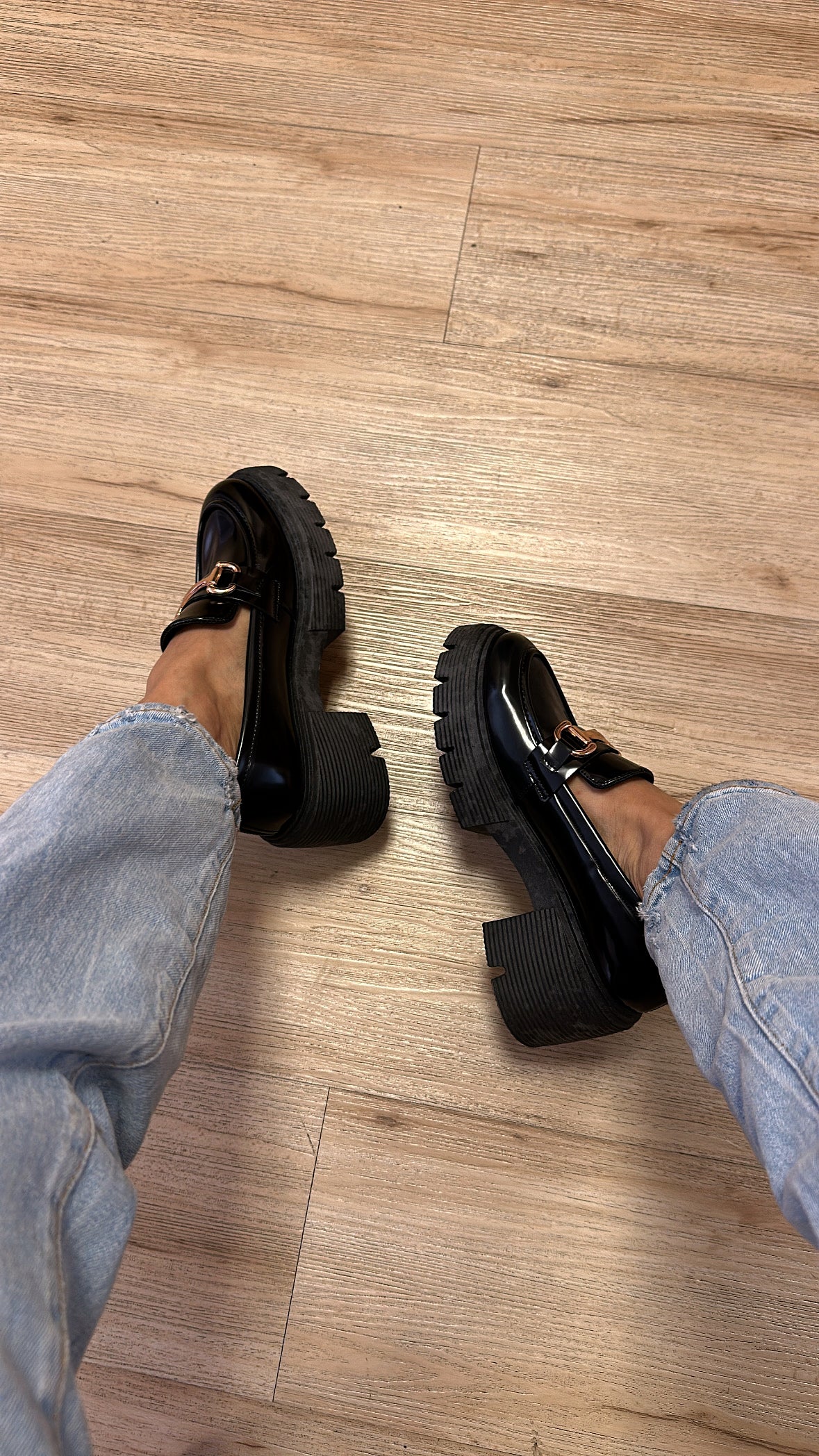 WORK GIRLY PLATFORM LOAFERS