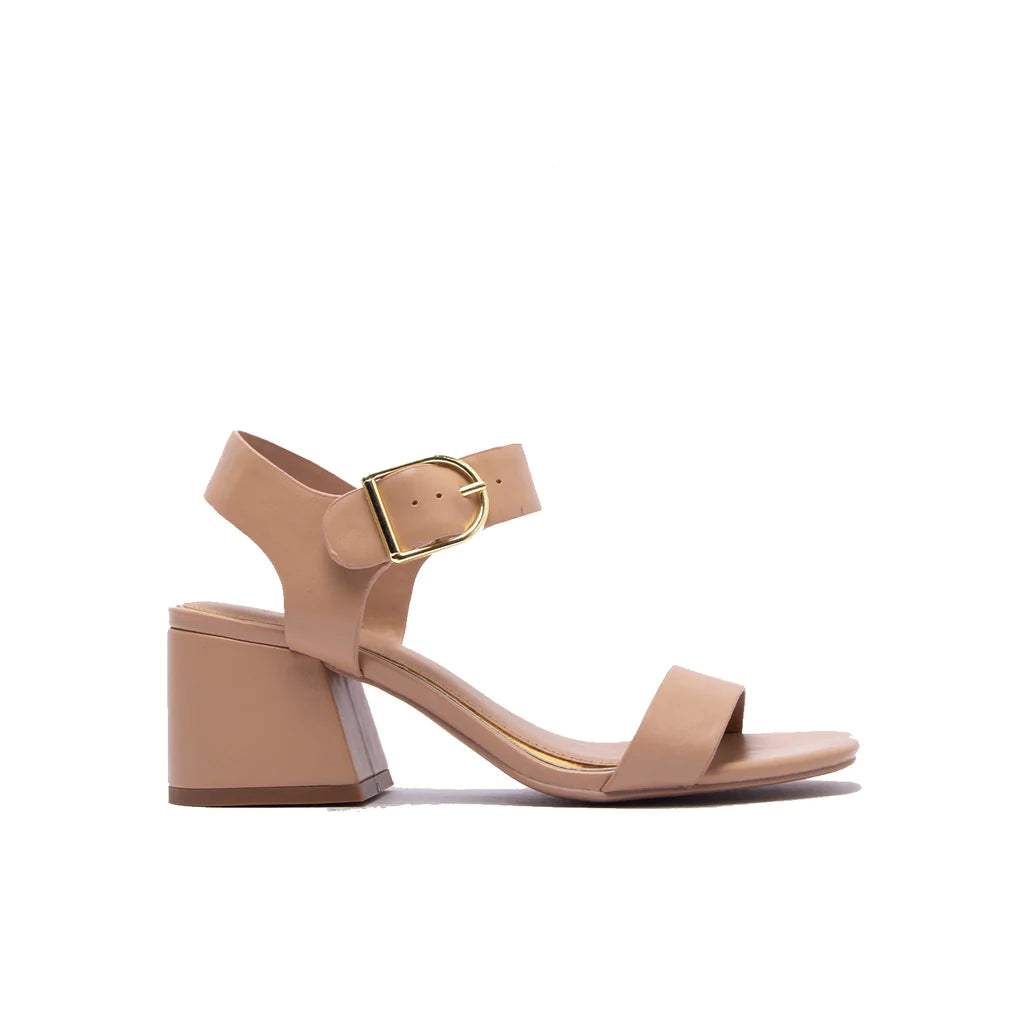 ANKLE STRAP BLOCK HEEL SANDAL