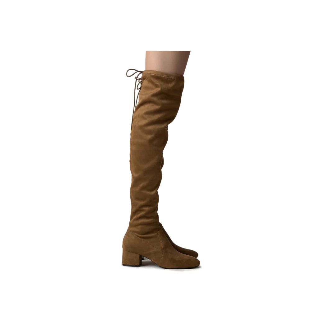 OVER THE KNEE ADJUSTABLE STRING BOOTS (WIDE FEET FRIENDLY)