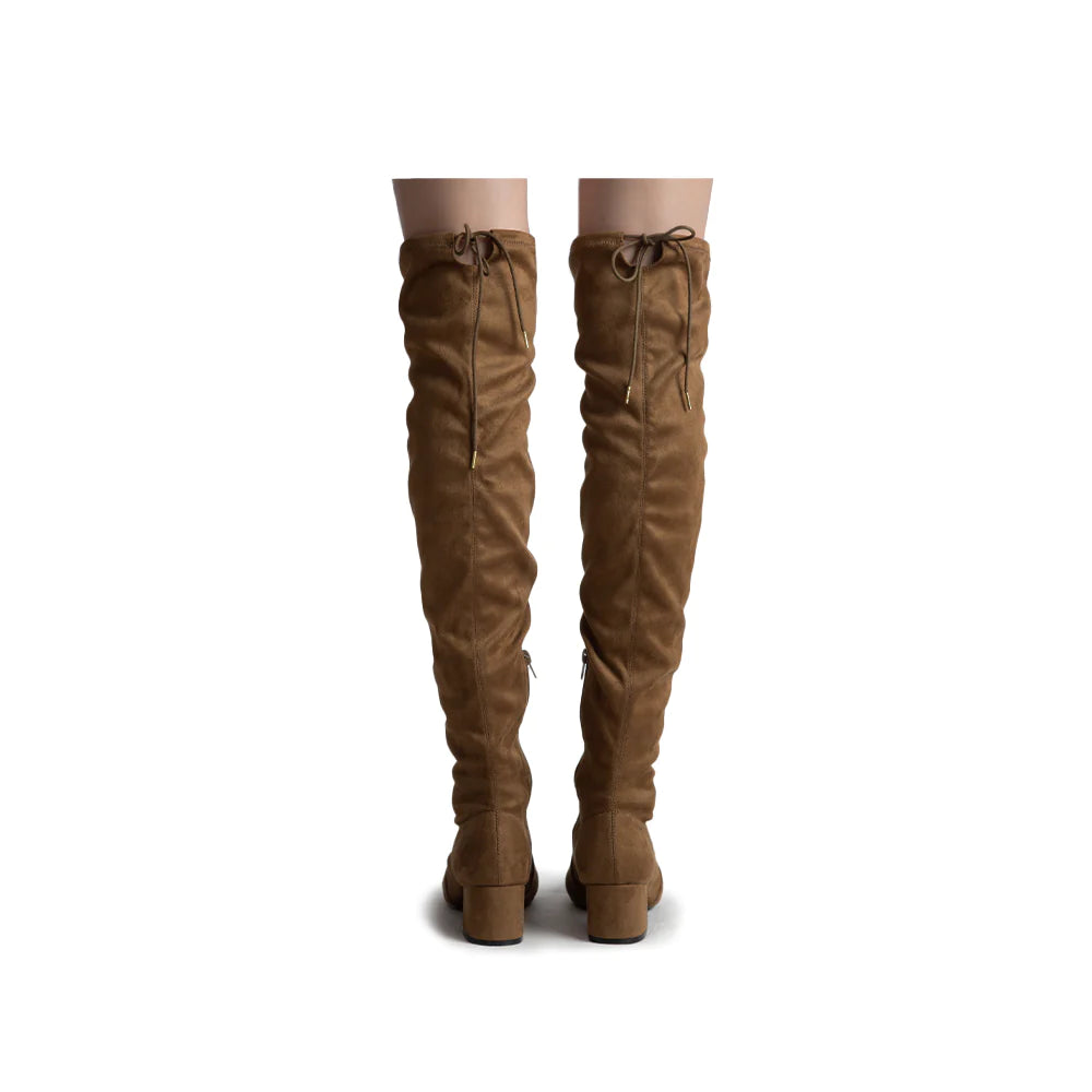 OVER THE KNEE ADJUSTABLE STRING BOOTS (WIDE FEET FRIENDLY)