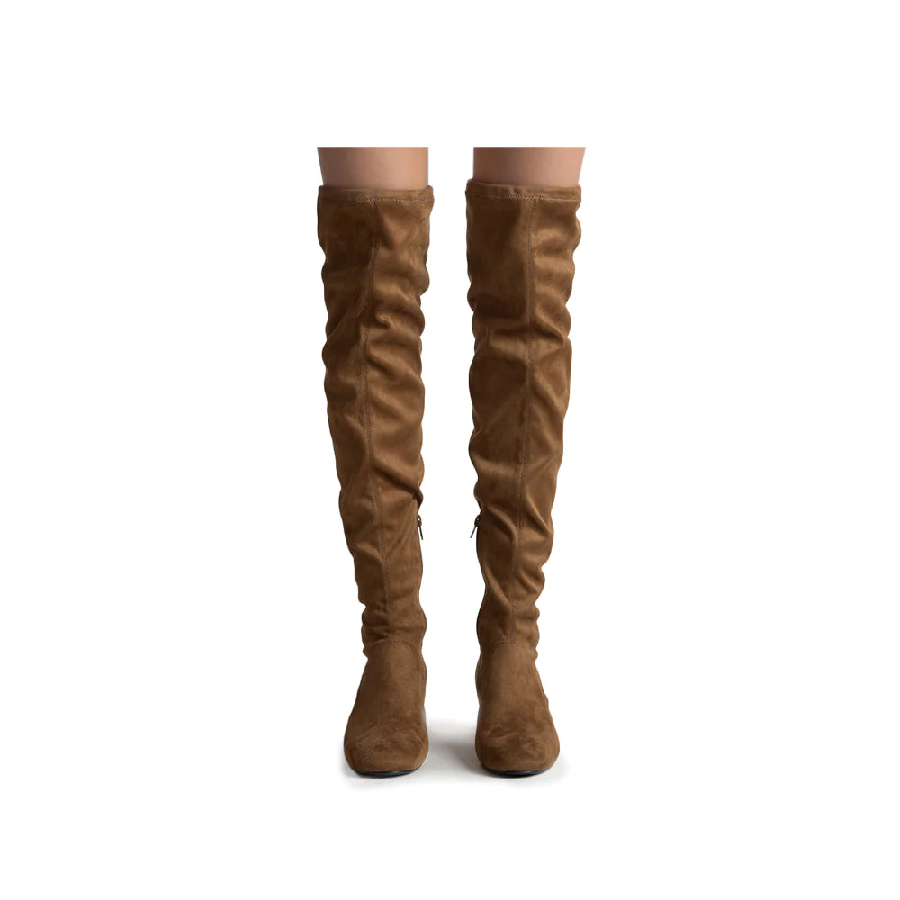 OVER THE KNEE ADJUSTABLE STRING BOOTS (WIDE FEET FRIENDLY)