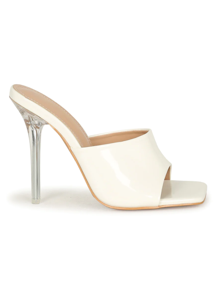 AALIYAH CLEAR STILETTO MULES