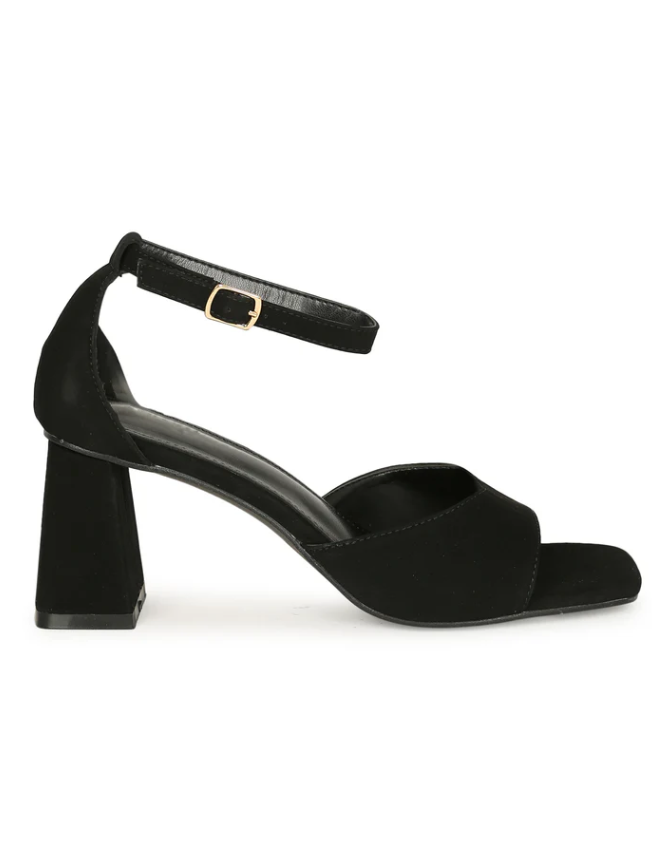 AARALYN SQUARE TOE ANKLE STRAP SANDALS