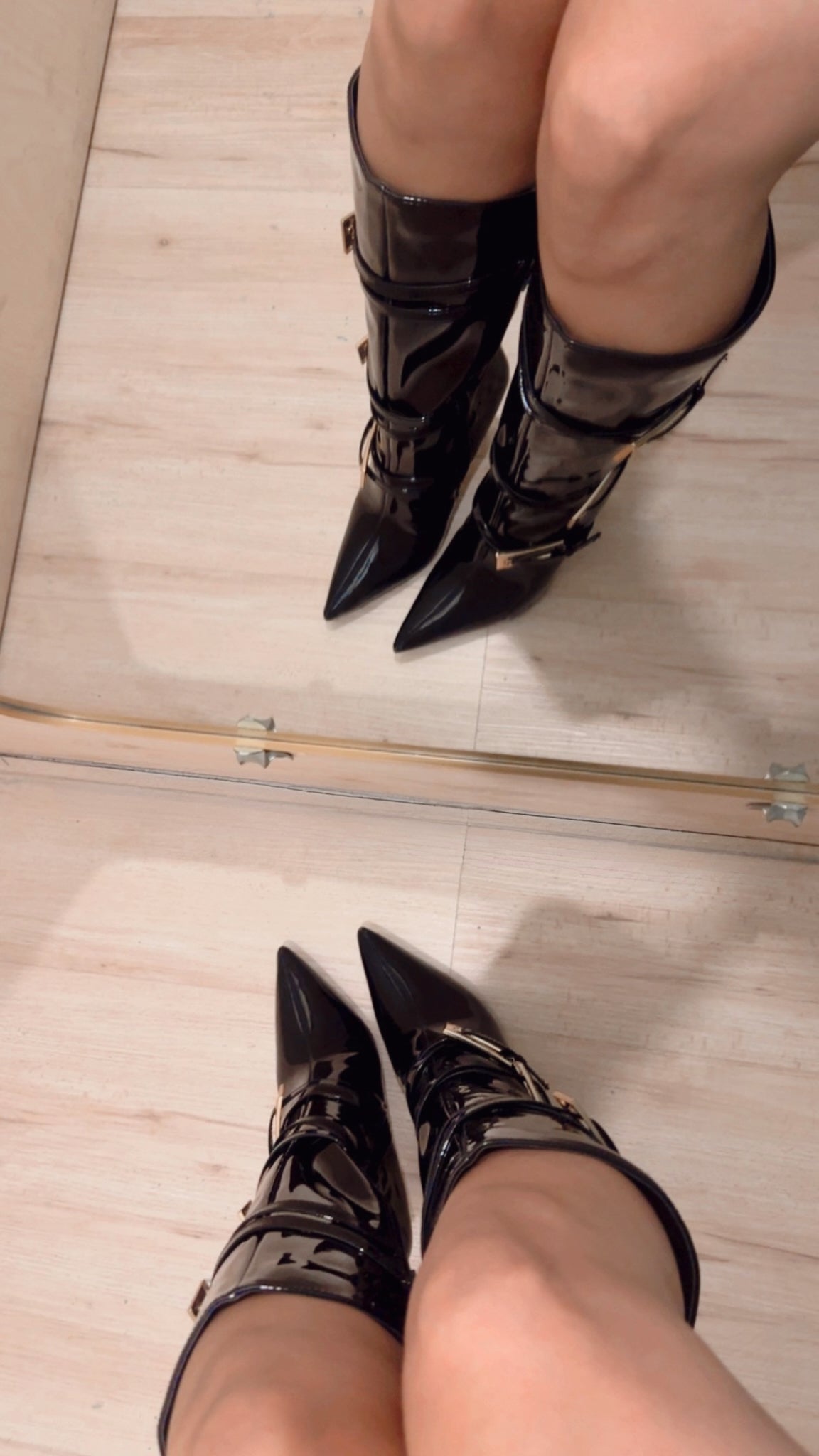 LIZETH MULTI BUCKLE BOOTS (BLACK)
