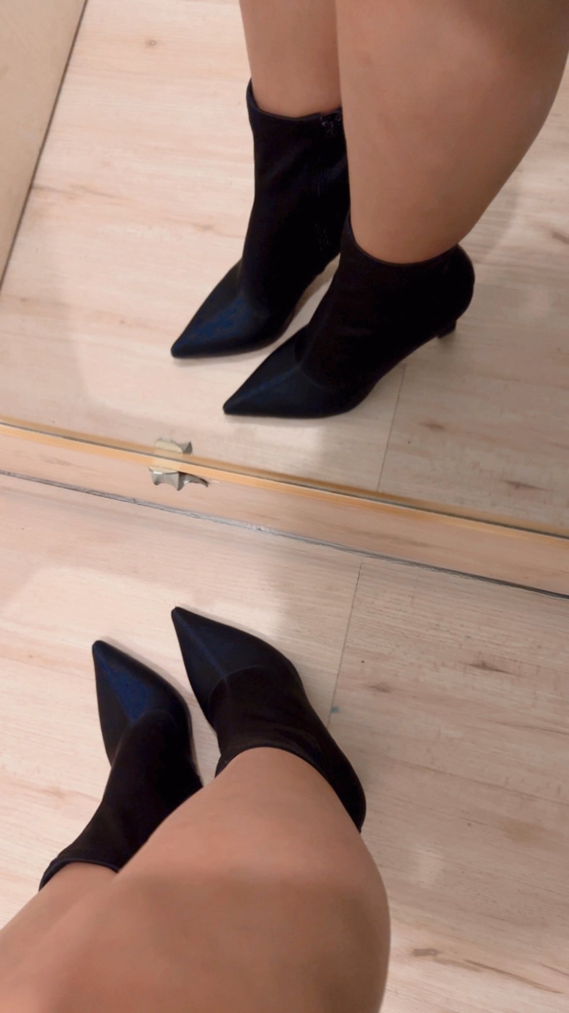 MARILYN POINTED TOE BOOTIES (LYCRA)