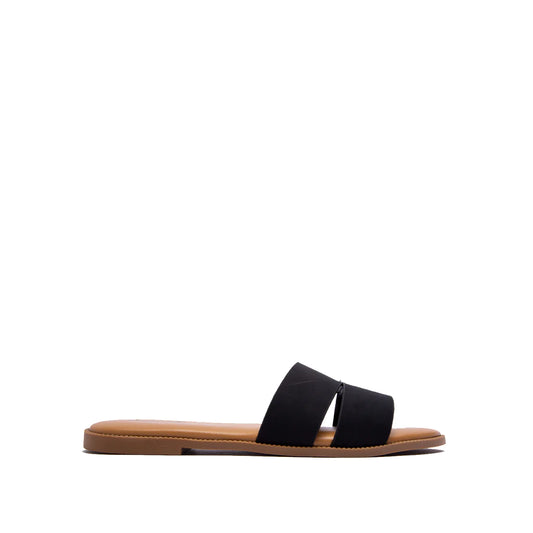 CROSS-STRAPPED SLIP-ON