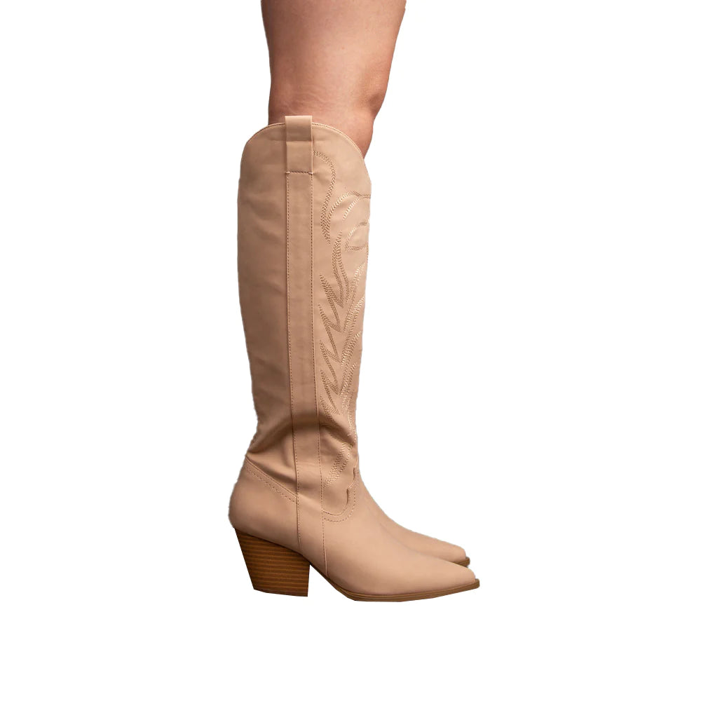 KNEE HIGH EMBROIDERED WESTERN BOOT